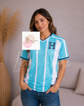 Camiseta deportiva de Honduras NUEVA - Azul celeste con blanco