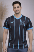 Camiseta deportiva de Honduras - negra con Azul rayada