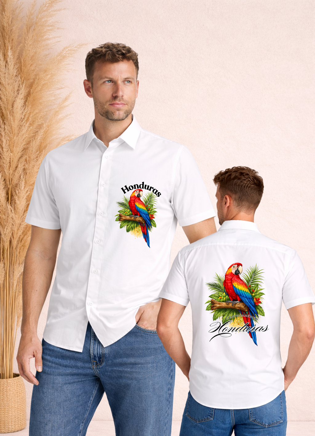 Camisa de botones para hombre con diseño Guara - Honduras