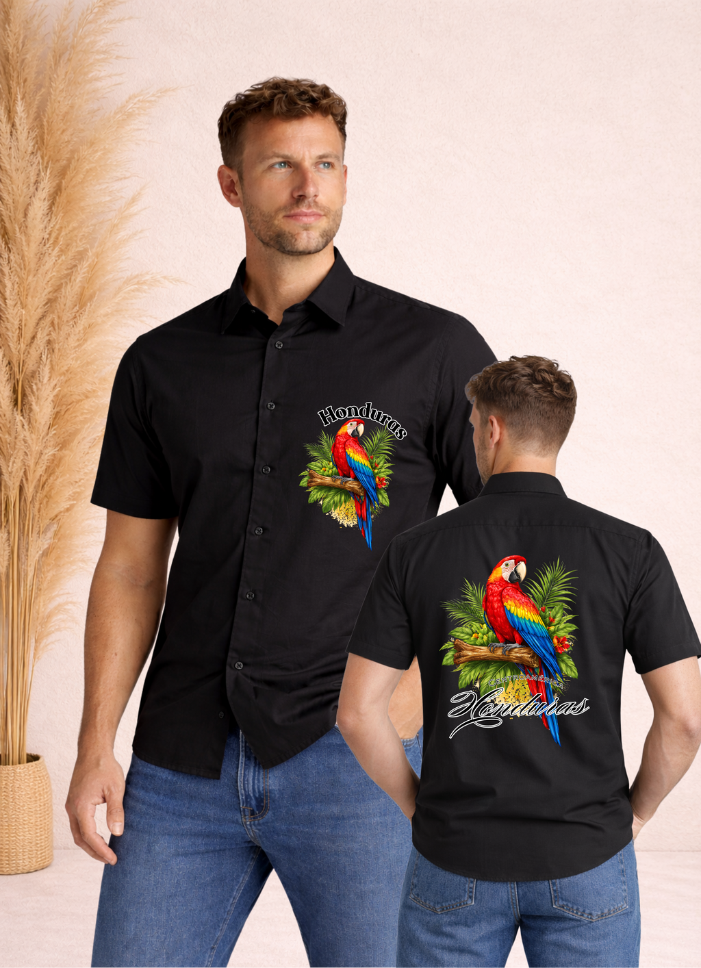 Camisa de botones para hombre con diseño Guara - Honduras