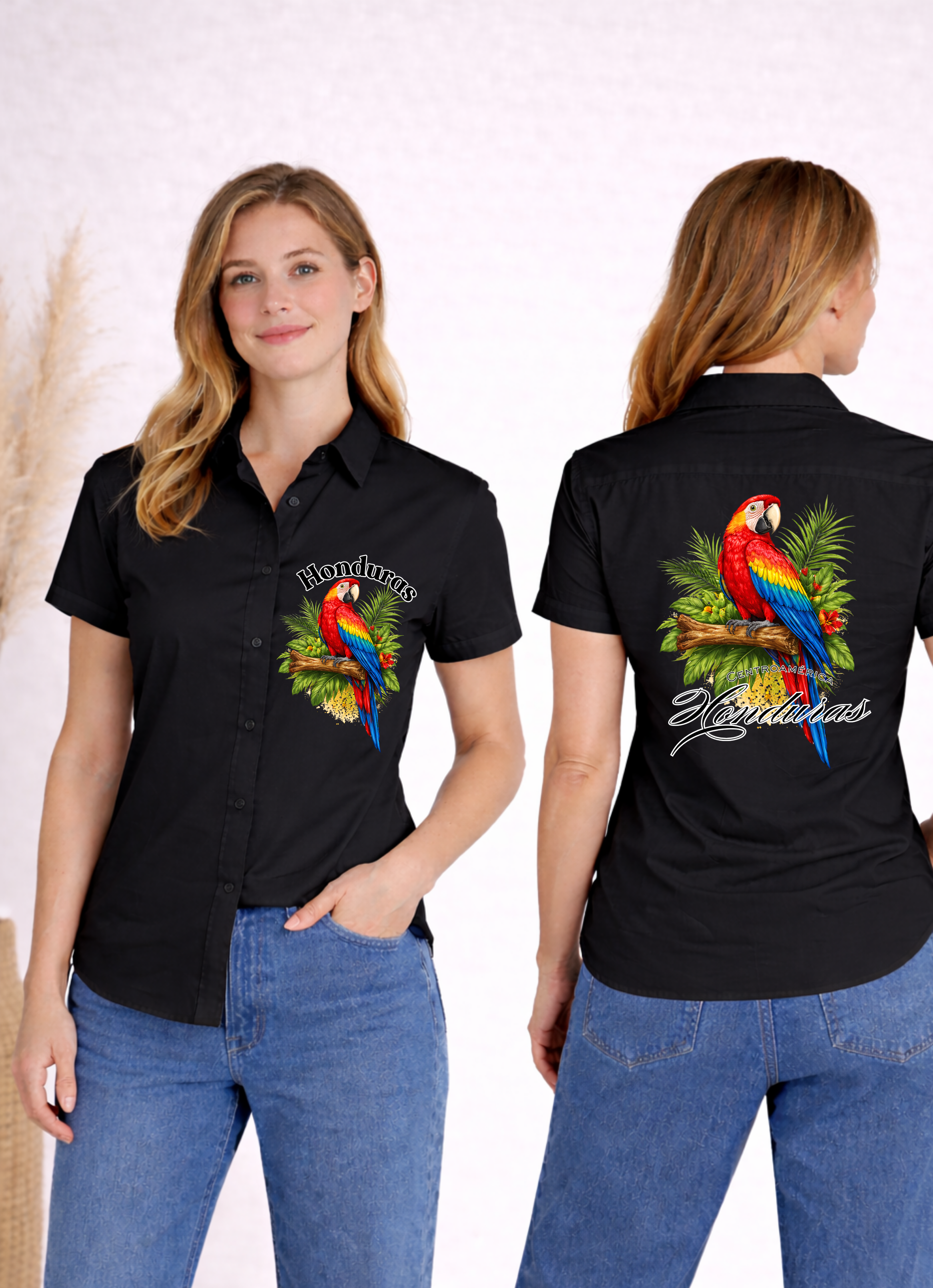 Camisa de botones con diseño Guara - Honduras