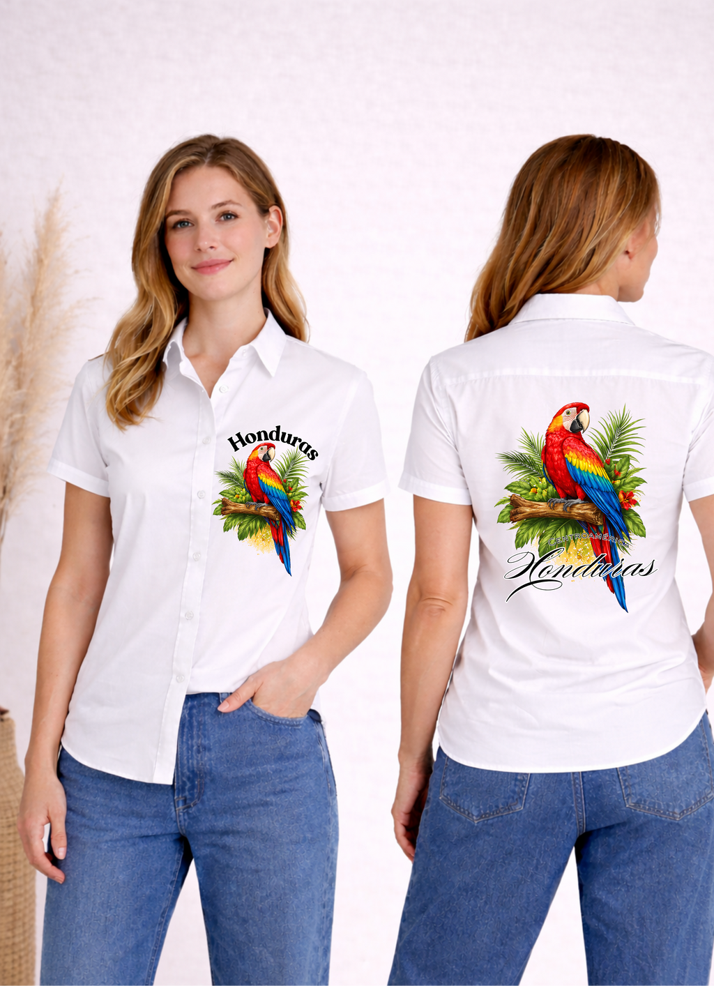 Camisa de botones con diseño Guara - Honduras