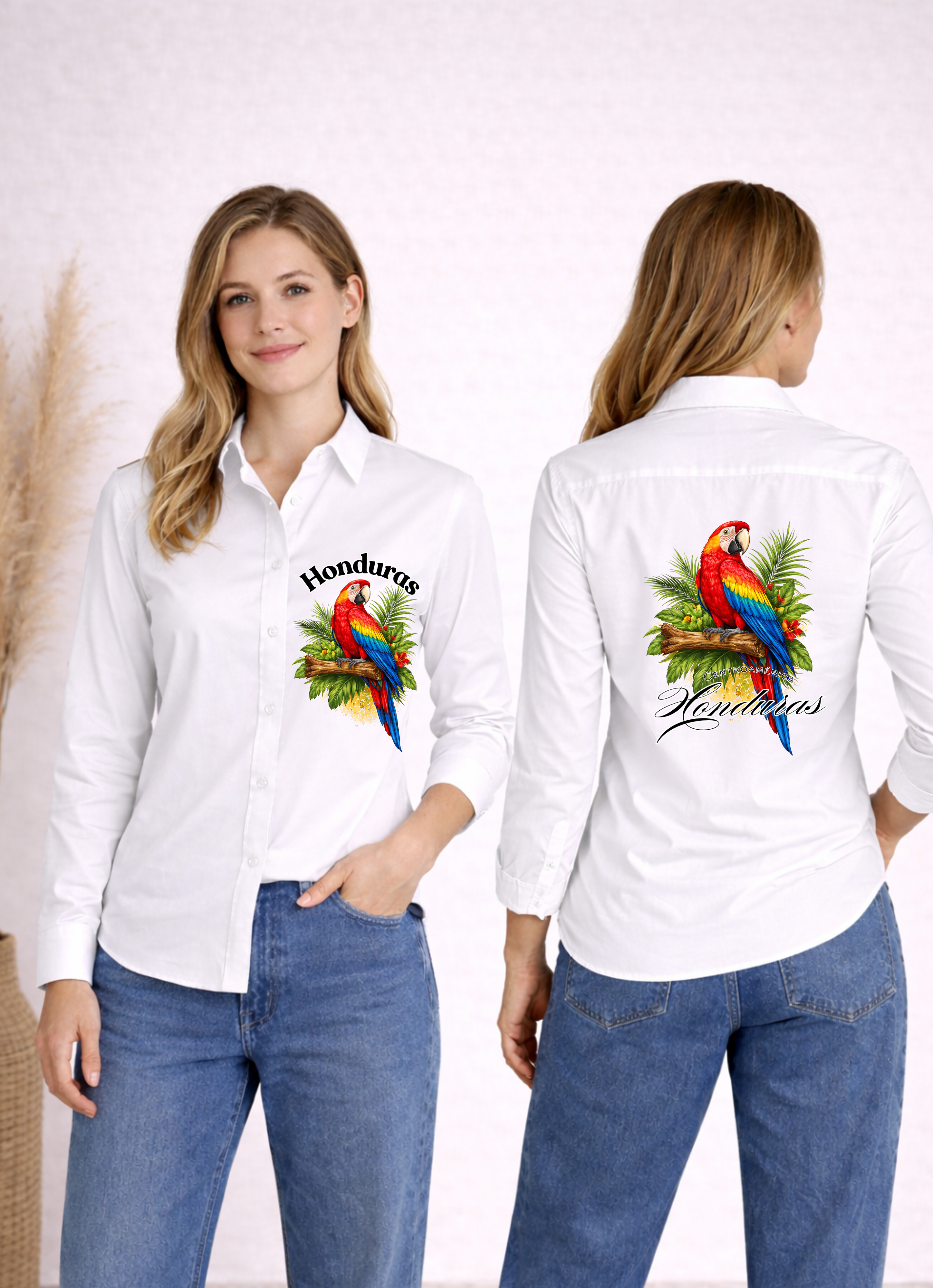 Camisa de botones con diseño Guara - Honduras