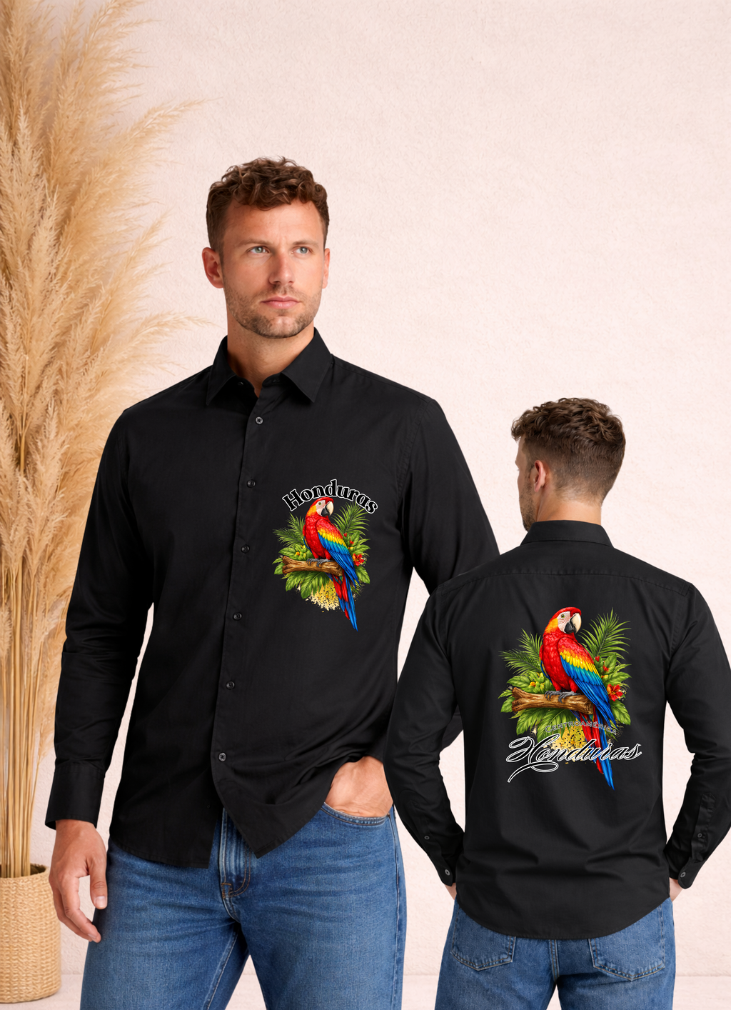Camisa de botones para hombre con diseño Guara - Honduras