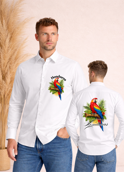 Camisa de botones para hombre con diseño Guara - Honduras