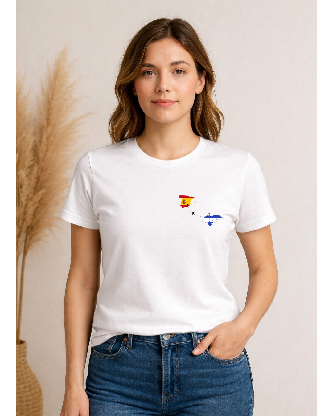 Camiseta manga corta de algodón unisex - Honduras mapas