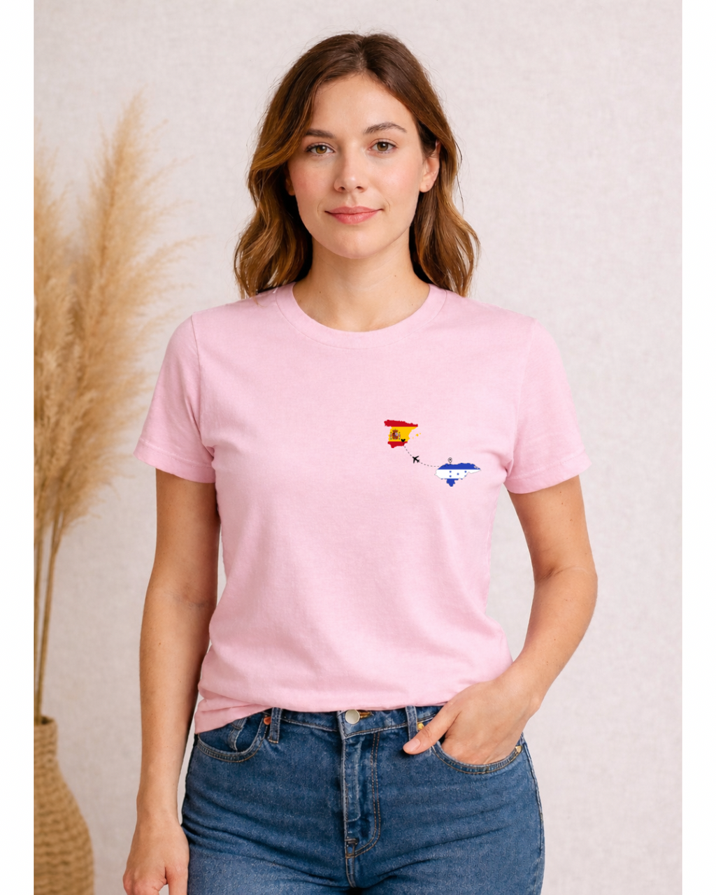 Camiseta manga corta de algodón unisex - Honduras mapas