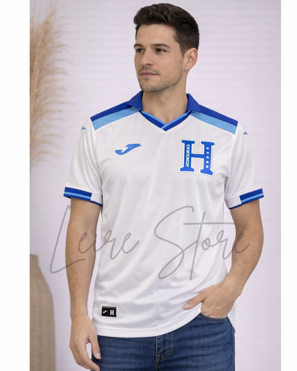 Camiseta deportiva de Honduras - Blanca con cuello