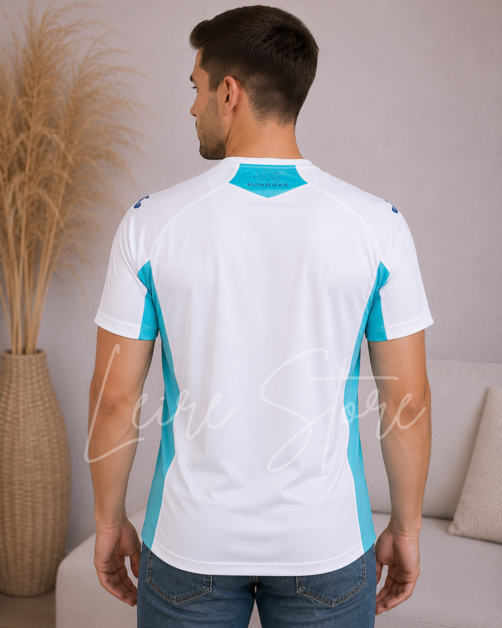 Camiseta deportiva de Honduras NUEVA - Blanco con 2 rayas azules