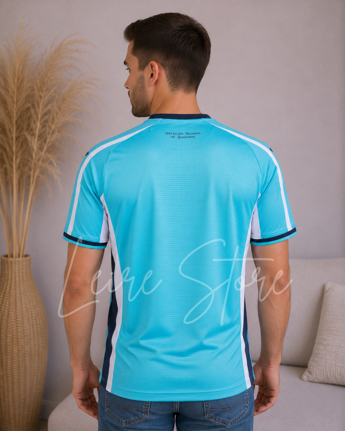 Camiseta deportiva de Honduras NUEVA - Azul celeste con blanco